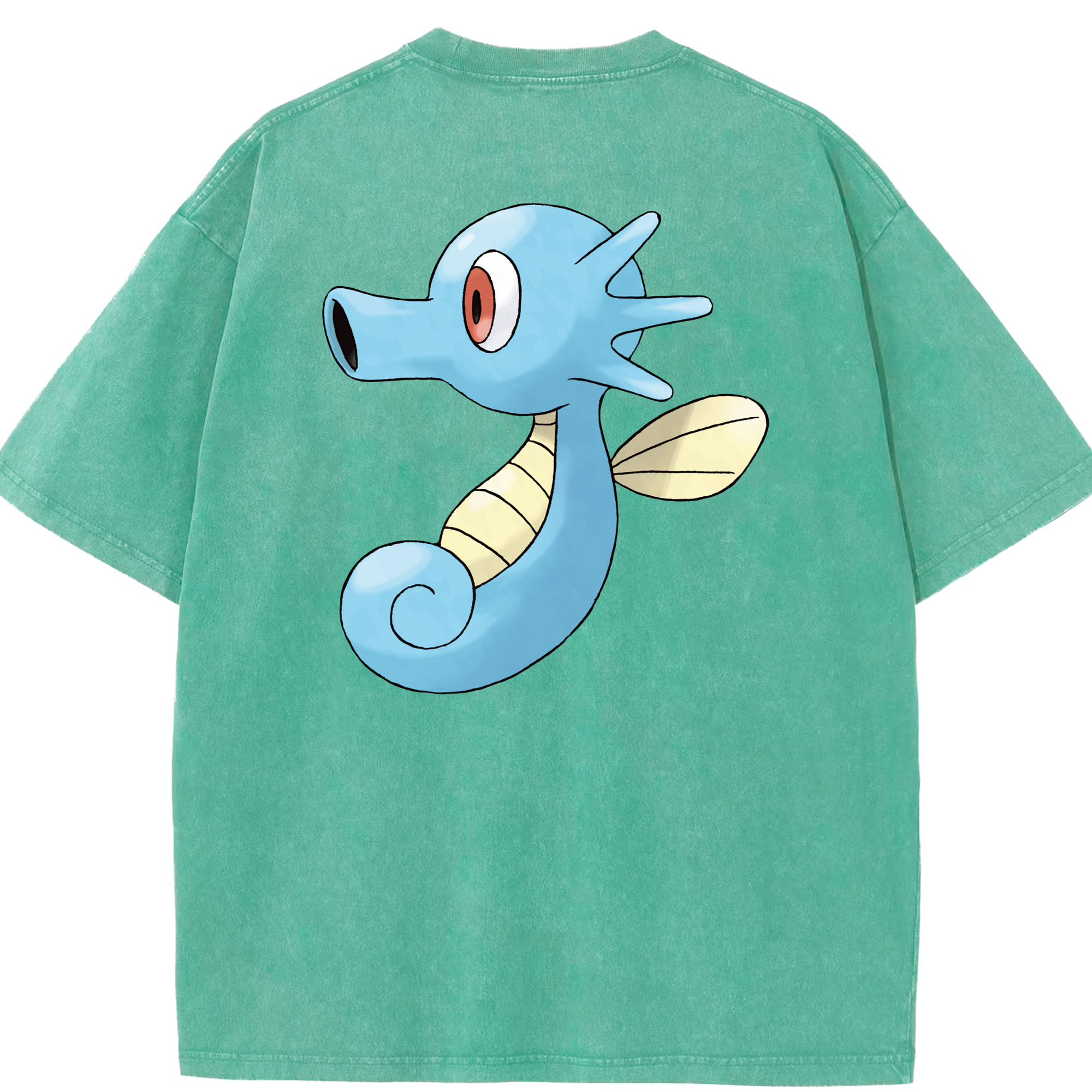 （画像用） ポケットモンスター Pokémon 綿100% ヴィンテージ風 半袖Tシャツ（背面プリント）